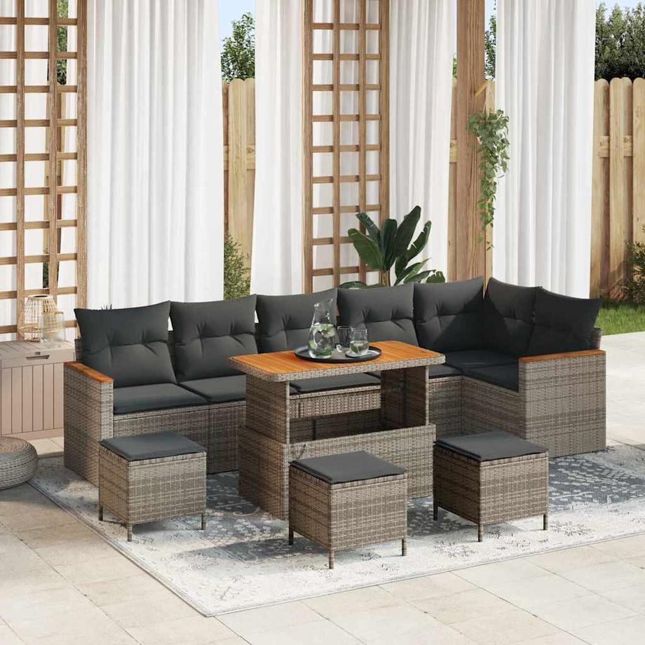VidaXL Outdoor-sofaset poly-rattan  