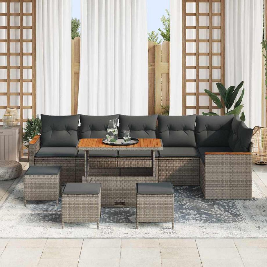 VidaXL Outdoor-sofaset poly-rattan  