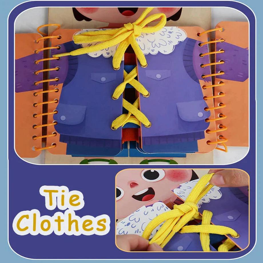 Activity-board  Kids Busy Book Toys Fine Motor Skills Training Button Zipper Early Education Games Toddlers Quiet Books Sensory Toys 