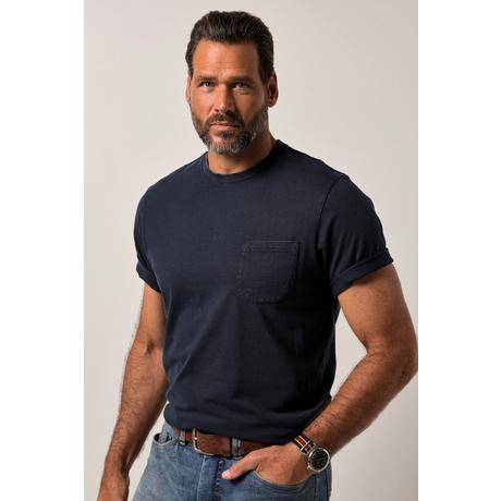 JP1880 Halbarm Vintage Look T-Shirt mit Brusttasche  