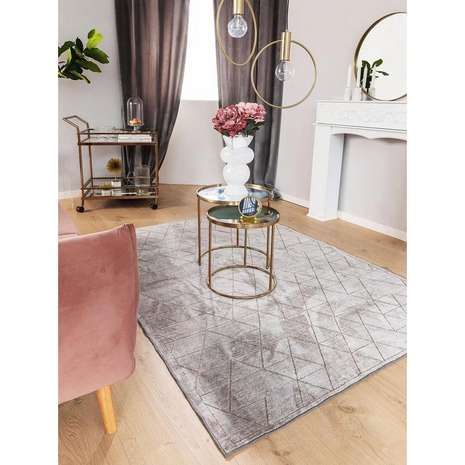 Benuta Tapis Daisy Gris  