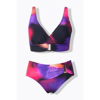 Ulla Popken Bikini con fibbie decorative e coppe morbide  