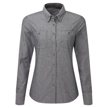 Chemise à manches longues en chambray organique