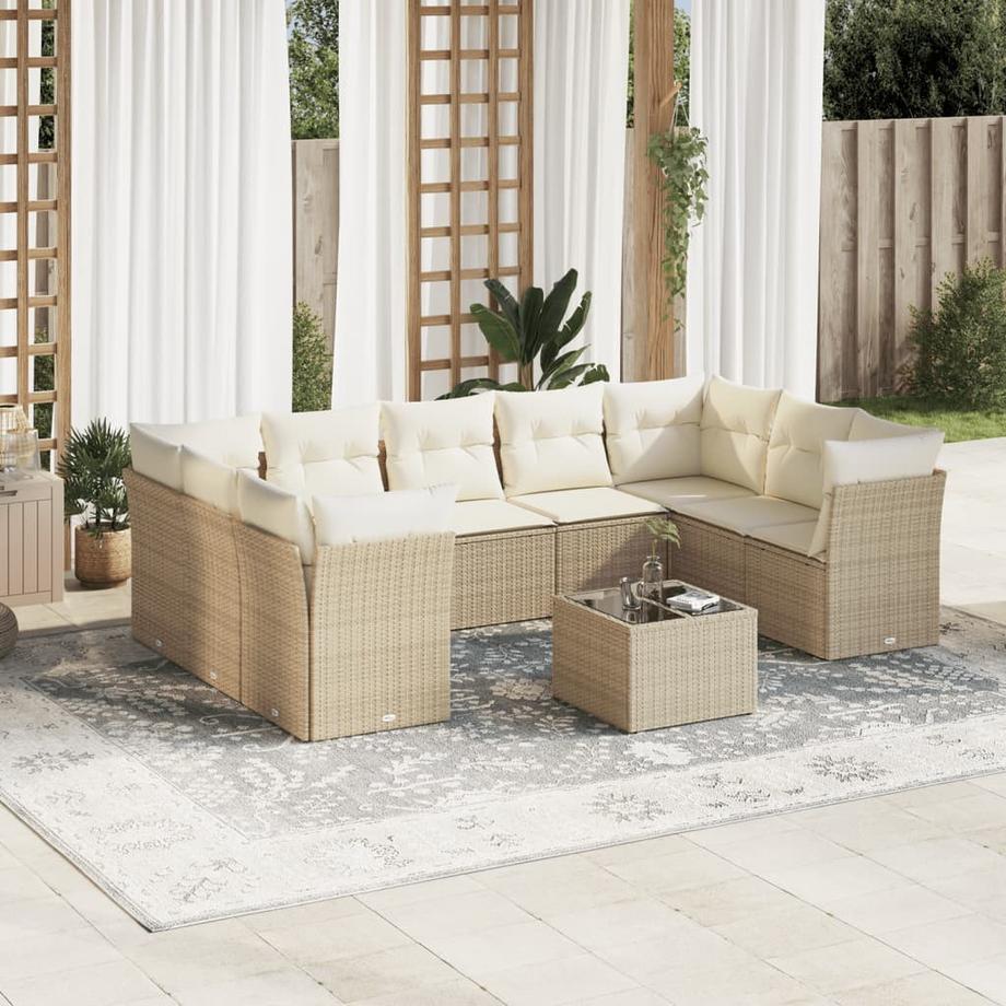 VidaXL Garten sofagarnitur poly-rattan  