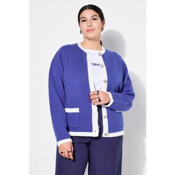 Cardigan, coupe Loose, bords colorés