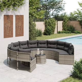 VidaXL Canapé de jardin rotin synthétique  
