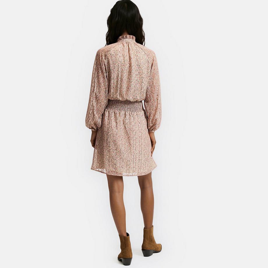 La Redoute Collections Robe courte imprimé floral manches longues à col victorien  