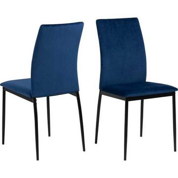 Chaise de salle à manger Slim bleu foncé (1 pièce)