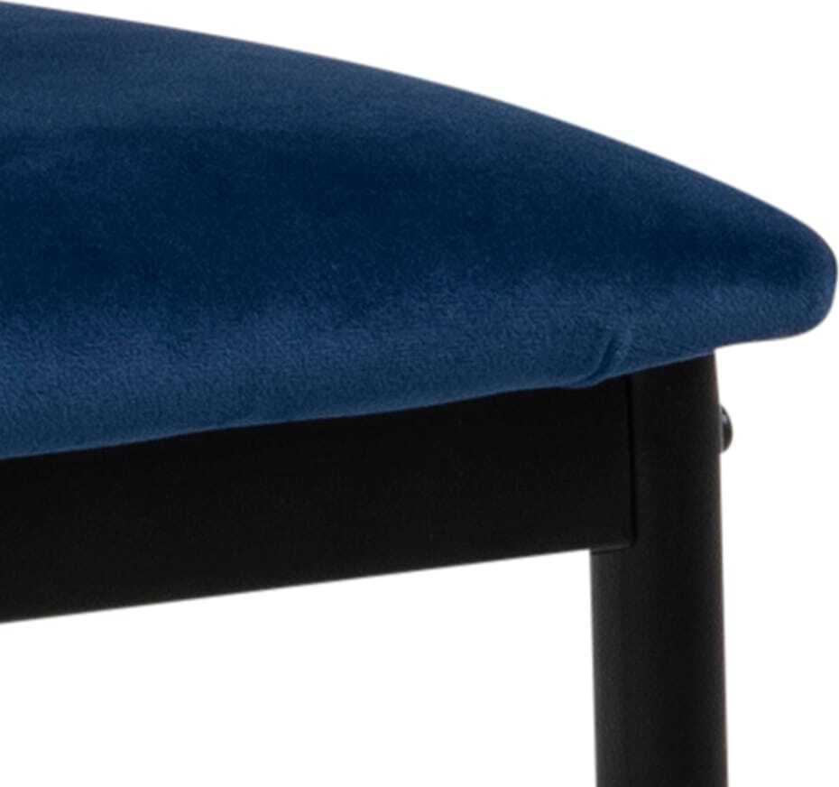 mutoni Chaise de salle à manger Slim bleu foncé (1 pièce)  