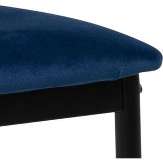 mutoni Chaise de salle à manger Slim bleu foncé (1 pièce)  