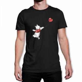 Winnie the Pooh Winnie the Pooh Stampa Palloncino Cuore Slim Fit T-Shirt  