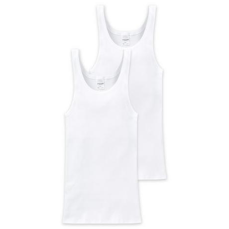 Schiesser Maillot de corps côtelé homme 2 pièces Comfort Fit  