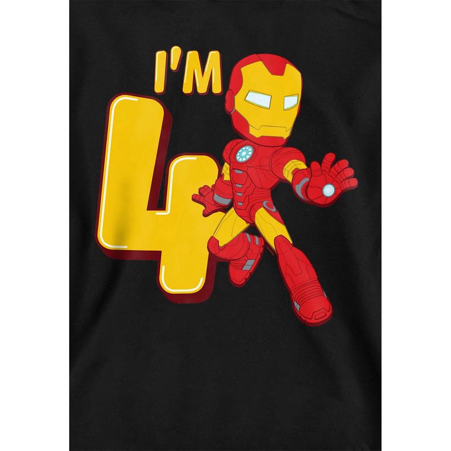 MARVEL  Felpa Con Cappuccio 4° Compleanno Di Ferro 