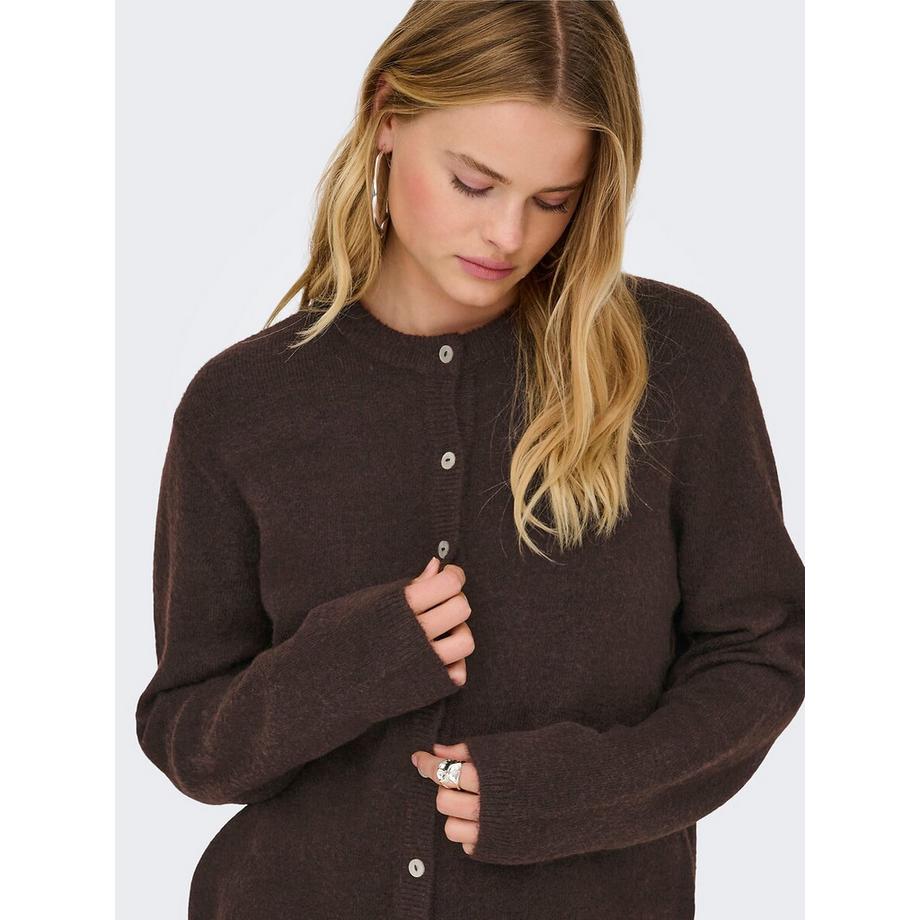 ONLY Cardigan mit geknöpftem Rundhalsausschnitt  