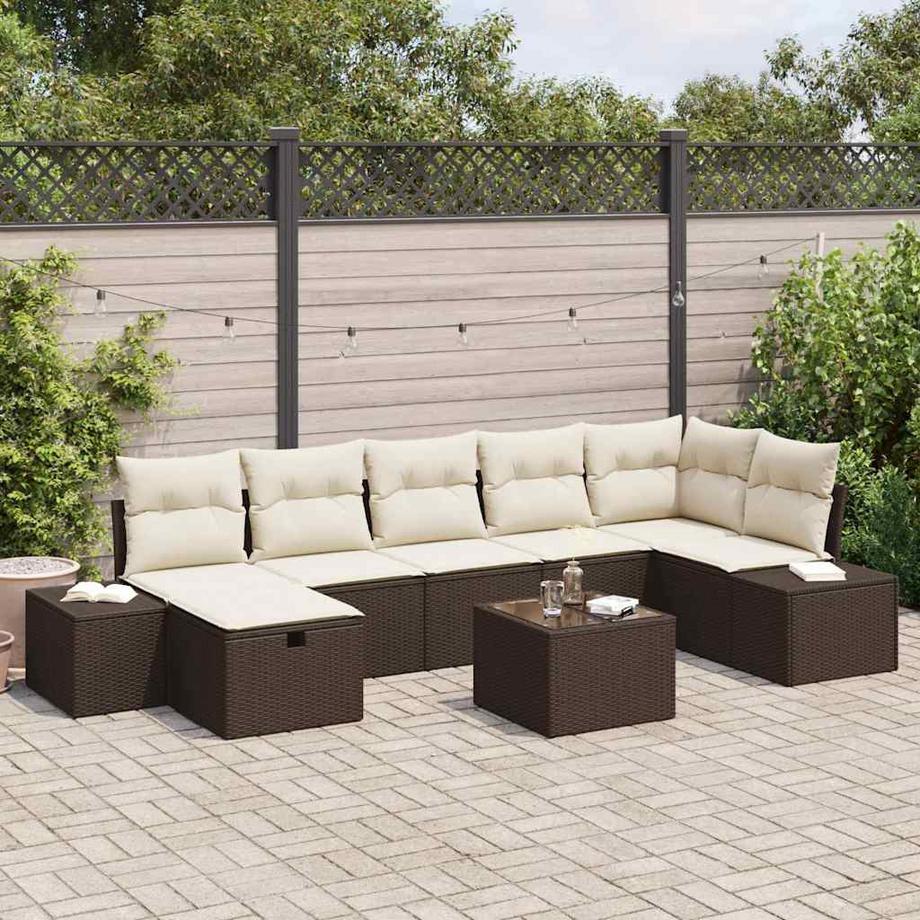 VidaXL Gartensofa-set poly-rattan  