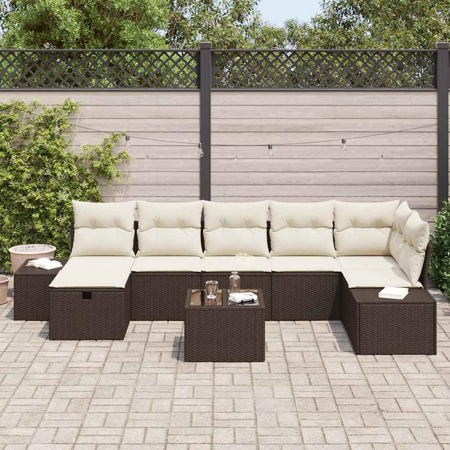 VidaXL Gartensofa-set poly-rattan  
