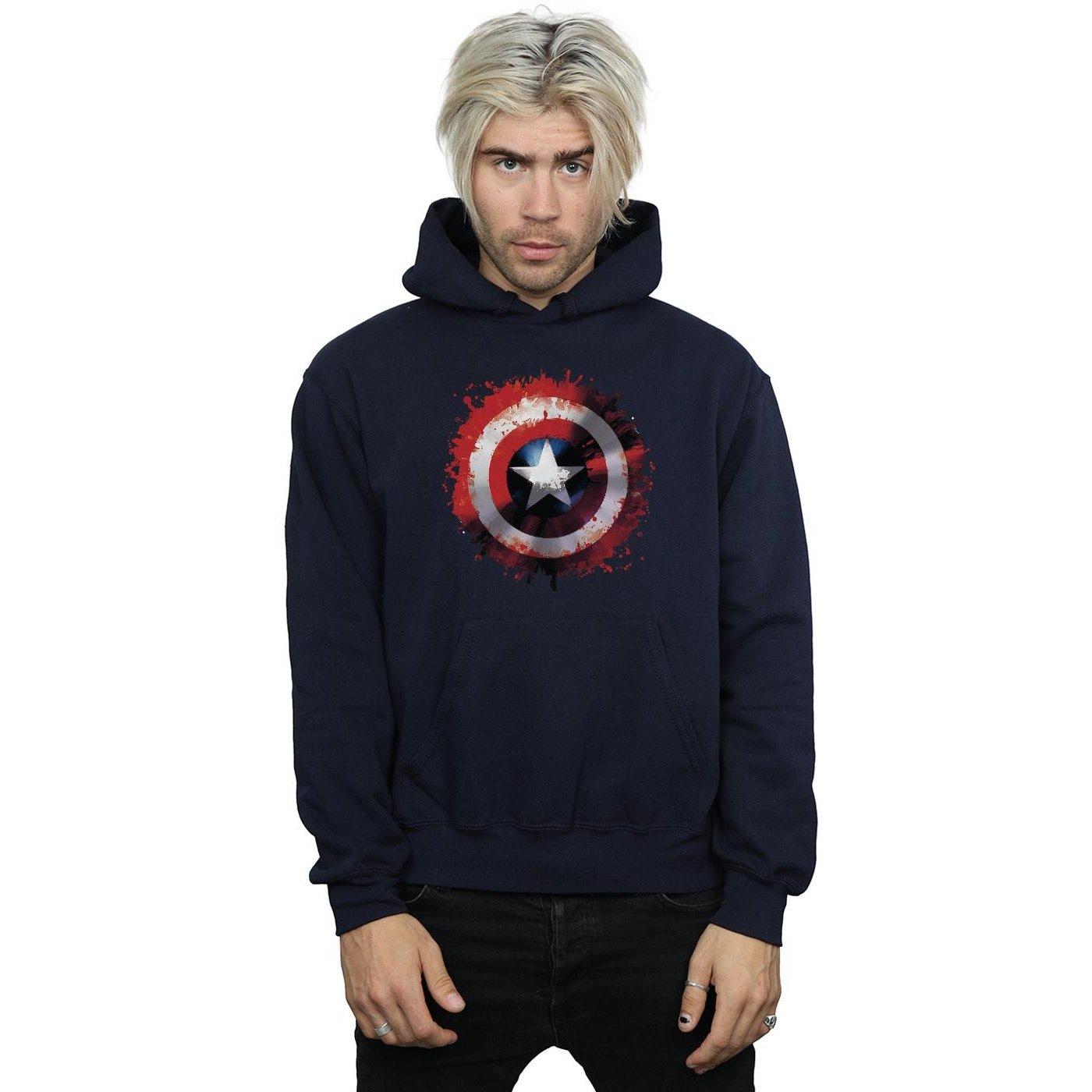 MARVEL  Avengers Captain America Art Shield Kapuzenpullover 