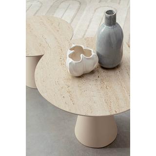 mutoni Tavolino Hardy rotondo alto (set di 2)  