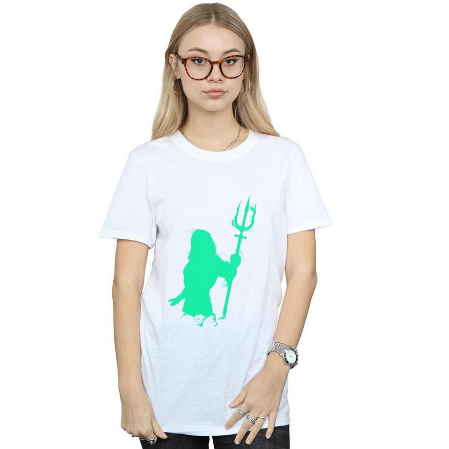 DC COMICS Aquaman Tridente Silhouette T-Shirt  