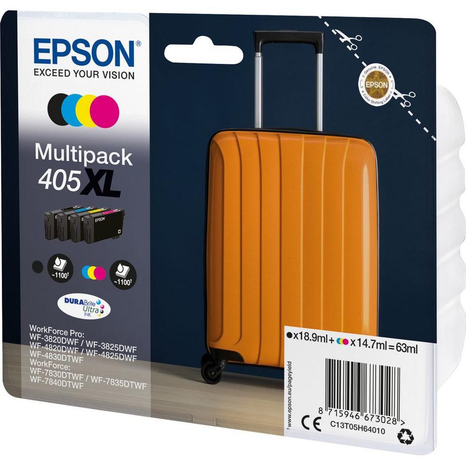 EPSON  EPSON Multipack Tinte 405XL CMYBK T05H64010 WF-7830DTWF 4-color 
