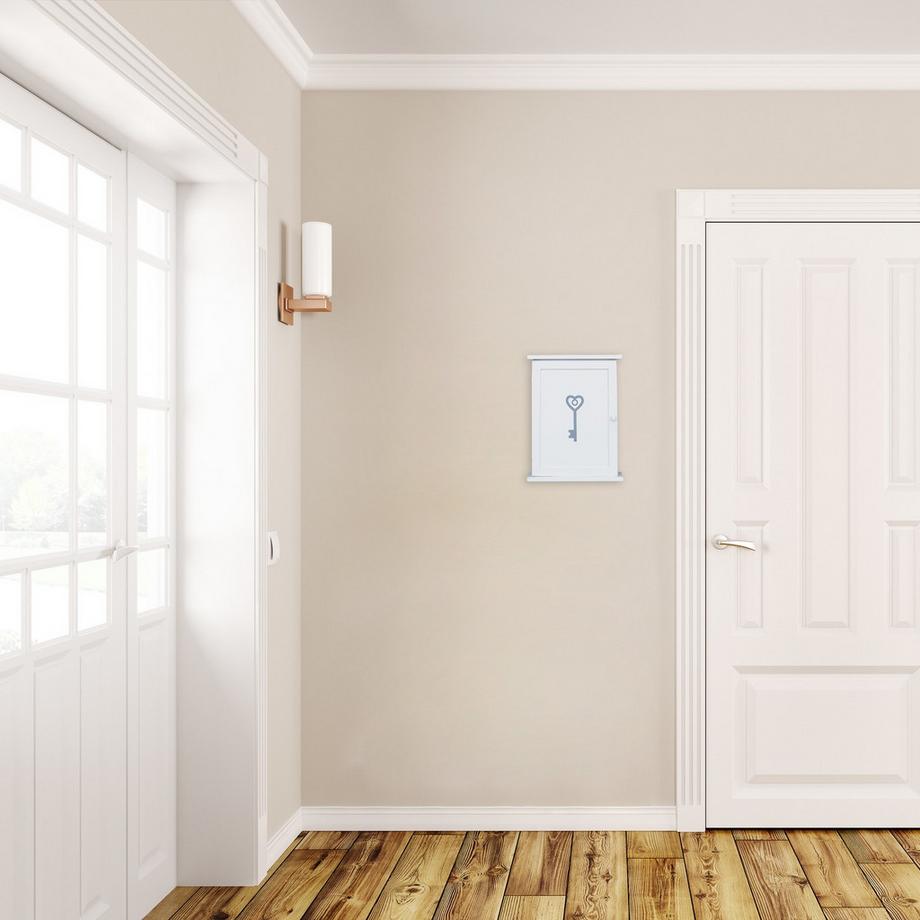 Northio Cassetta portachiavi in ​​legno con motivo  