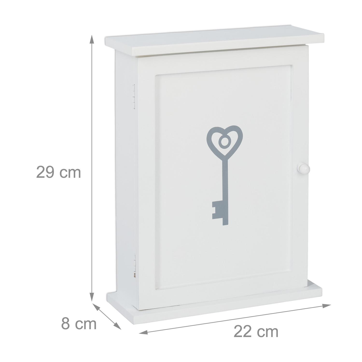 Northio Cassetta portachiavi in ​​legno con motivo  