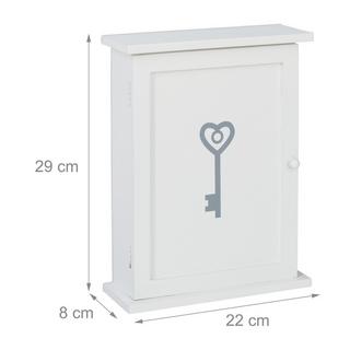 Northio Cassetta portachiavi in ​​legno con motivo  