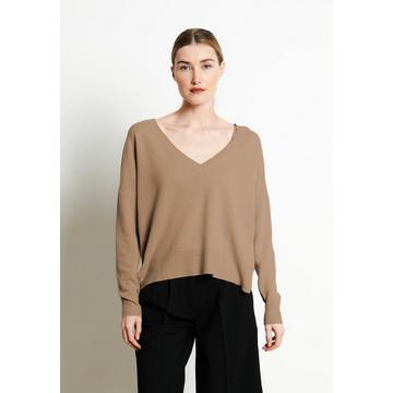 Pull col V profond oversize - 100% cachemire RIA 3