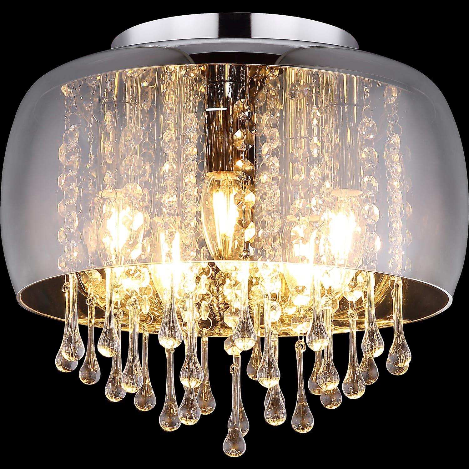 mutoni Plafoniera Kalla cromo 5xE14 35x35  