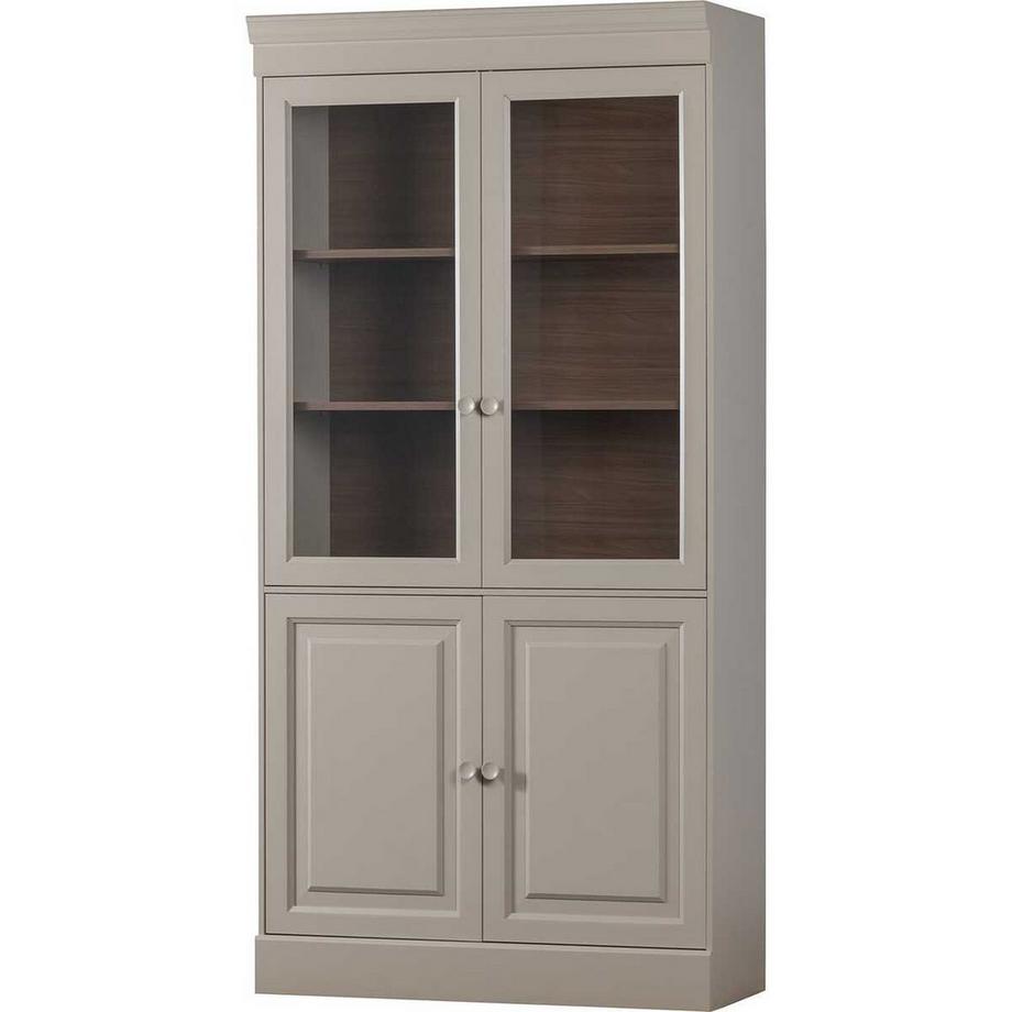 mutoni Armoire vitrine Chow pin gris dakar FSC 105x215  