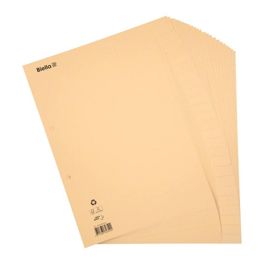 Biella  Kartonregister Bauabrechnung , 26-teilig - x 10 