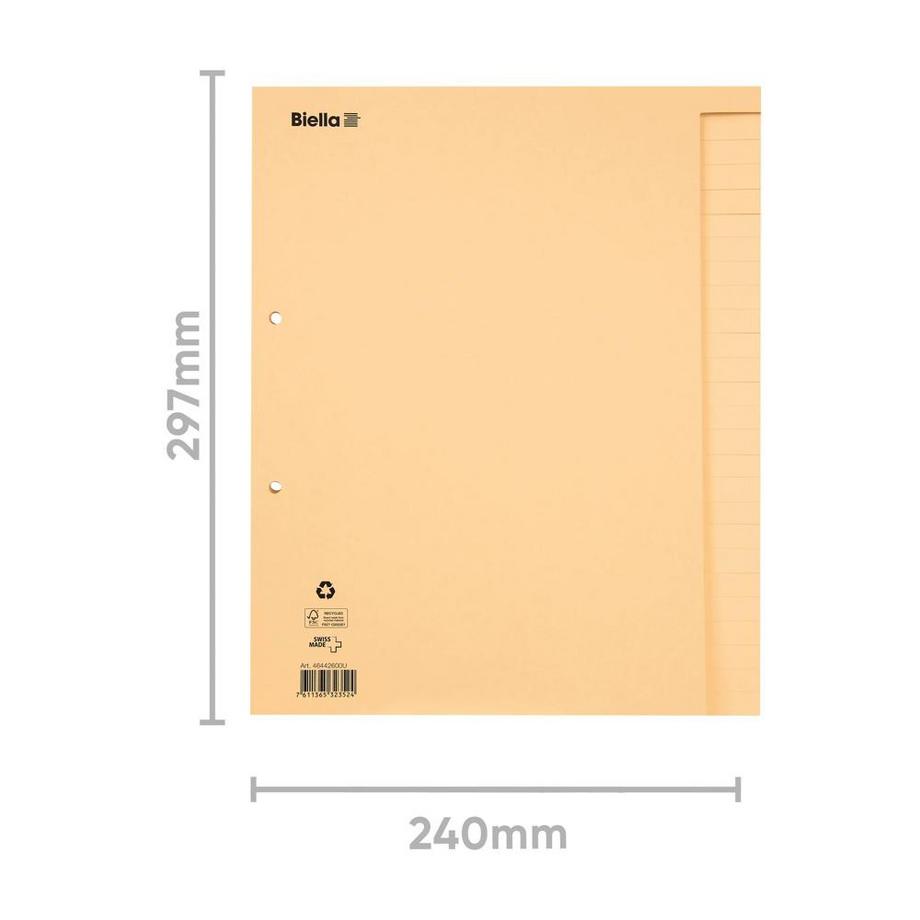 Biella  Kartonregister Bauabrechnung , 26-teilig - x 10 