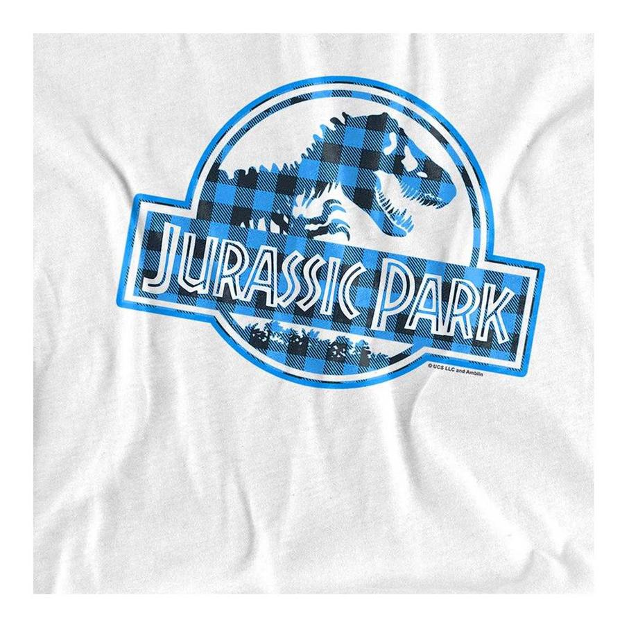 Jurassic Park T-Shirt à Logo et Motif Écossais  