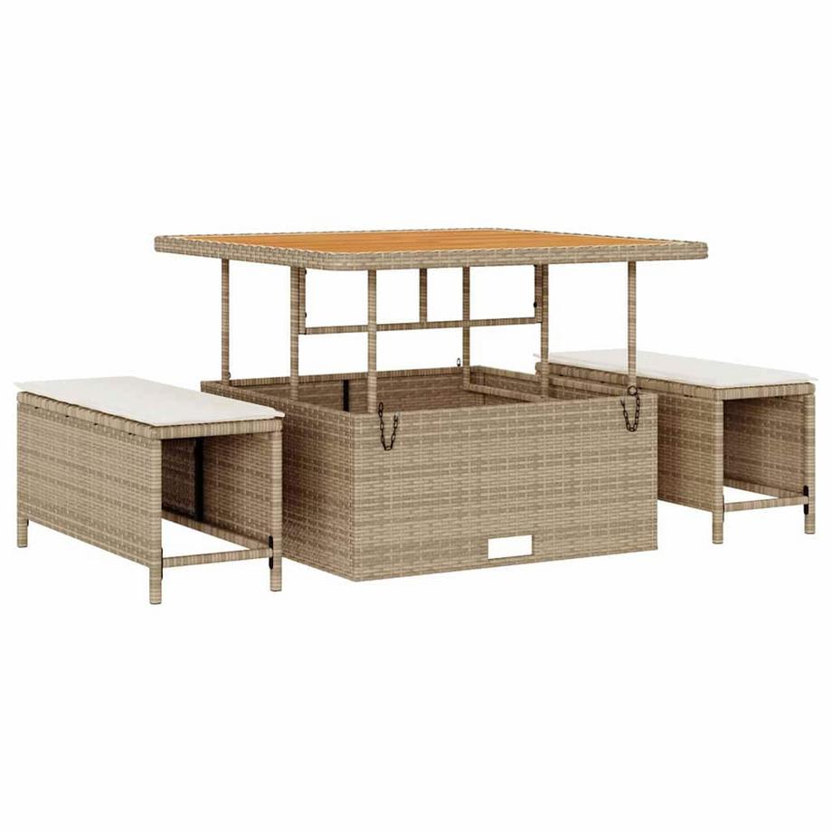 VidaXL Canapé de jardin poly rattan  
