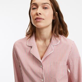 La Redoute Collections Chemise de Nuit Popeline Rayée  