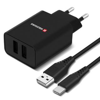 SWISSTEN  Caricatore da muro + cavo USB-C Swissten 