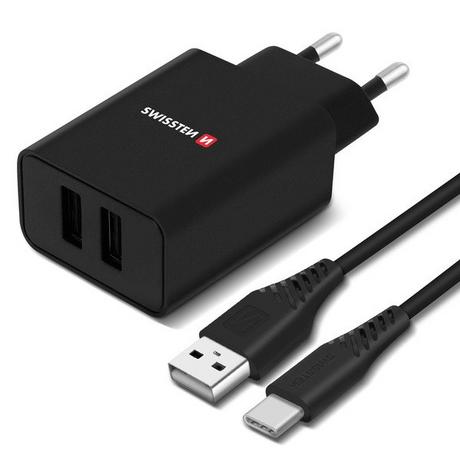 SWISSTEN  Caricatore da muro + cavo USB-C Swissten 