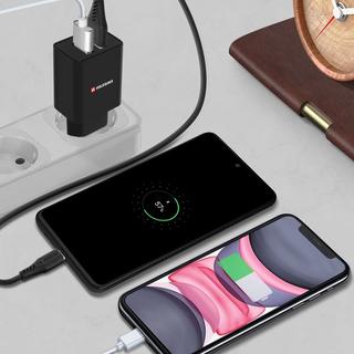 SWISSTEN  Caricatore da muro + cavo USB-C Swissten 