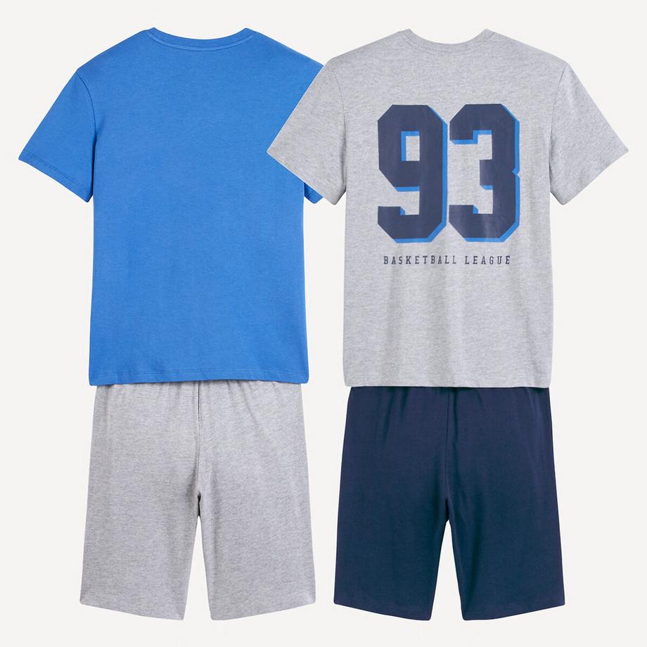 La Redoute Collections  2er-Pack Kurzpyjamas mit Basketball-Motiven 