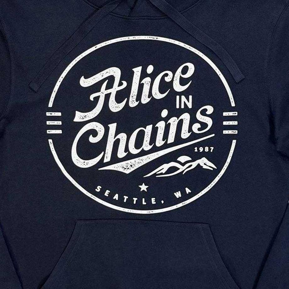 Alice In Chains Sweat à capuche imprimé avec emblème circulaire  