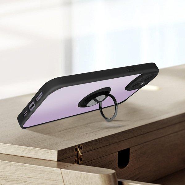 Avizar  Coque iPhone 14 Plus Noir avec Anneau 