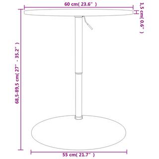 VidaXL  Table de bar bois 