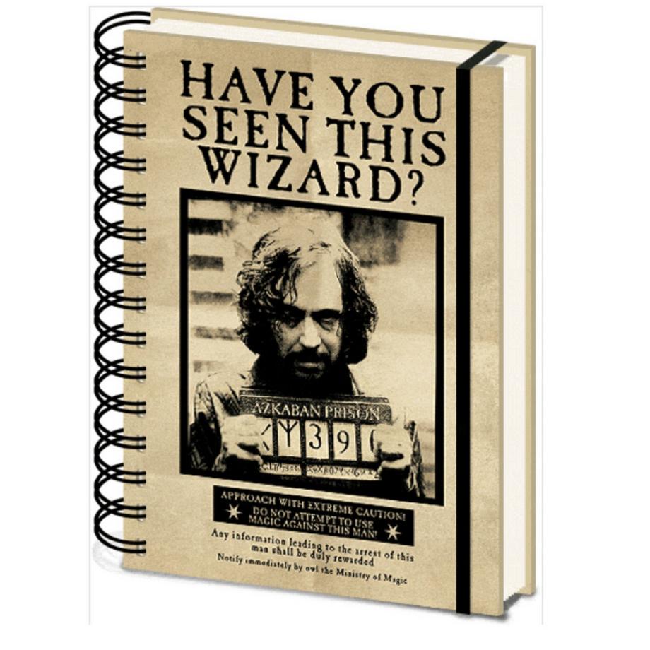 Harry Potter Drahtgebundes Notizbuch, WantedPoster, A5  