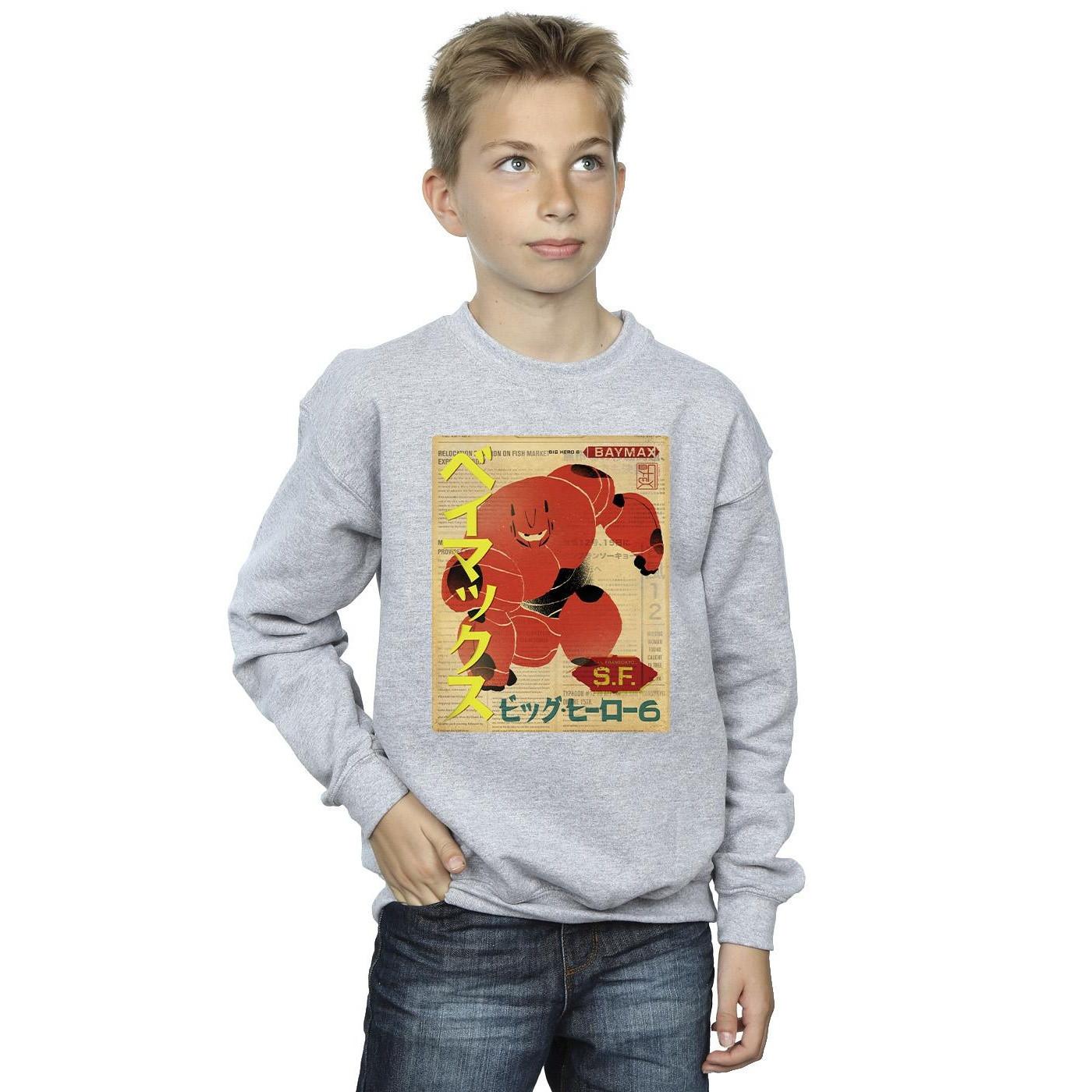 Disney  Big Hero 6 Baymax Baymax Newspaper Sweatshirt 