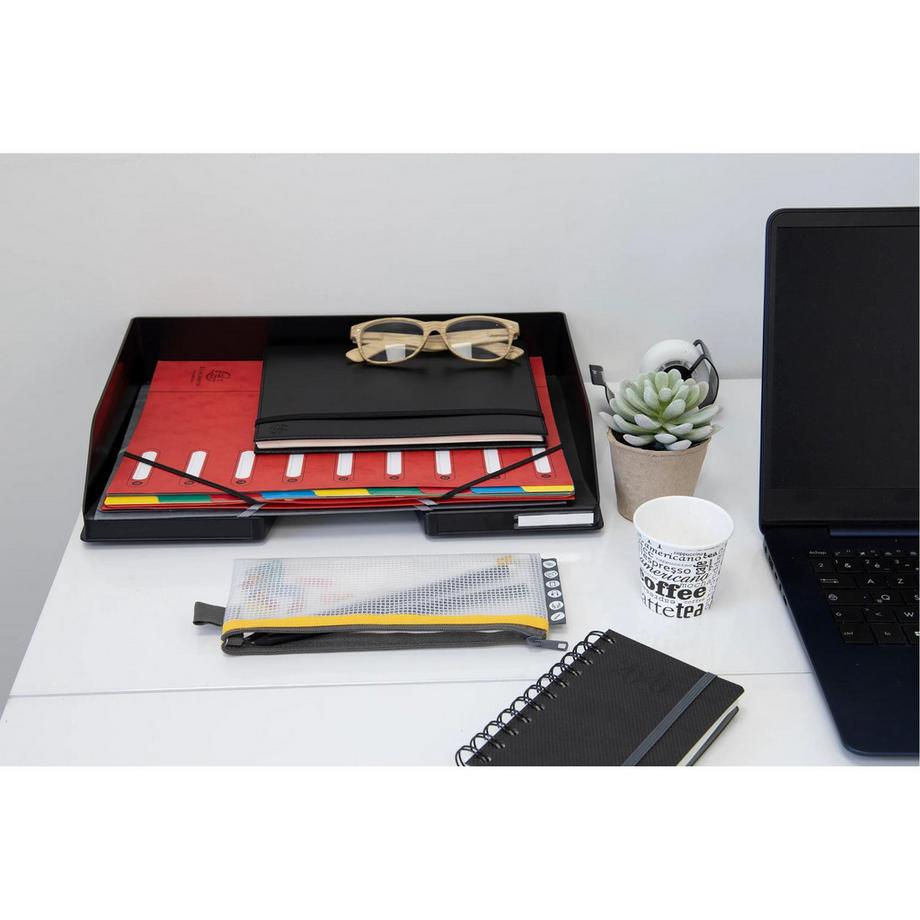 Exacompta Briefablage Combo Maxi, A4+ Querformat, ECOBlack x 4  