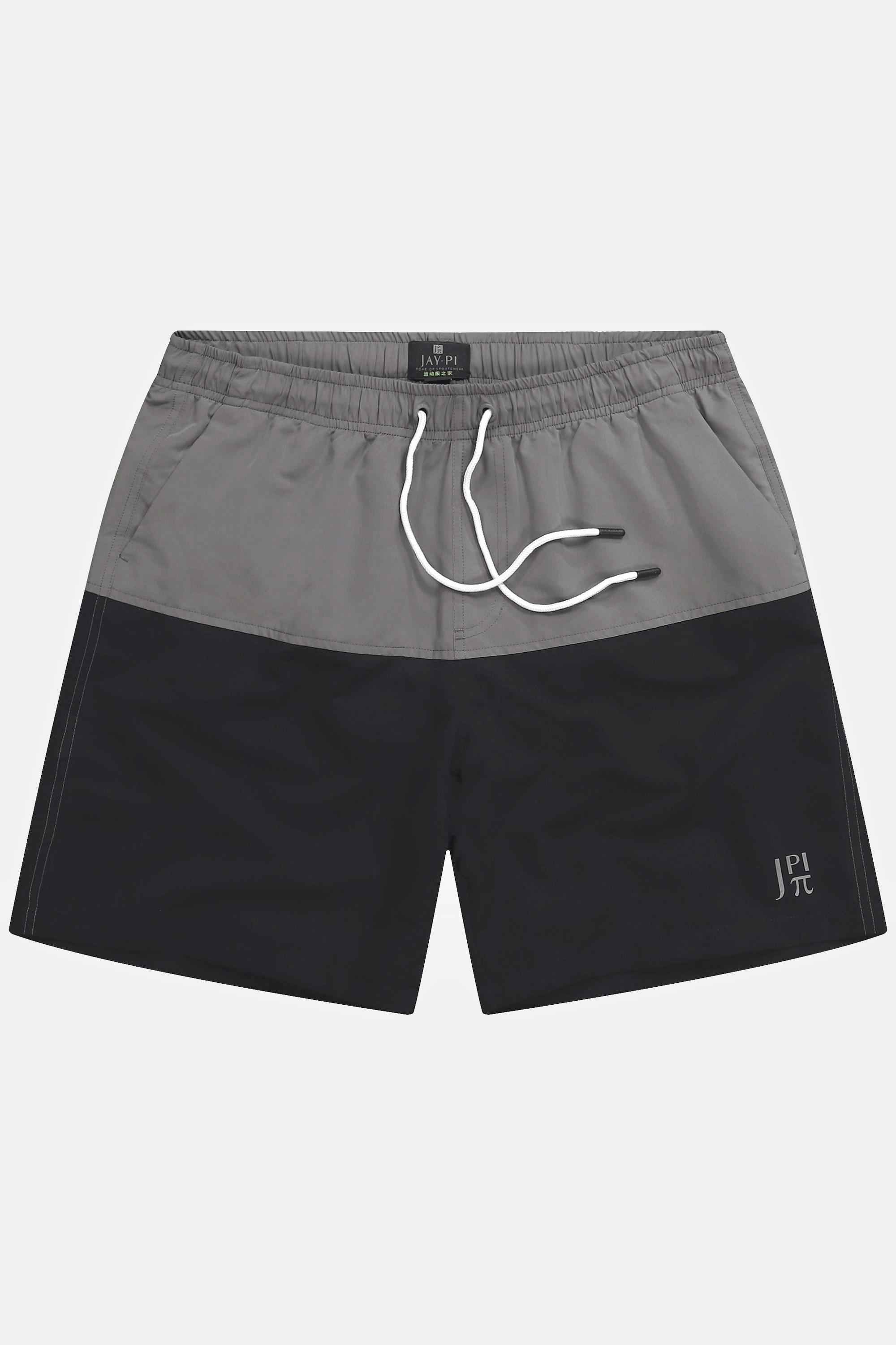 JP1880 Zweifarbige Badeshorts mit Elastikbund  