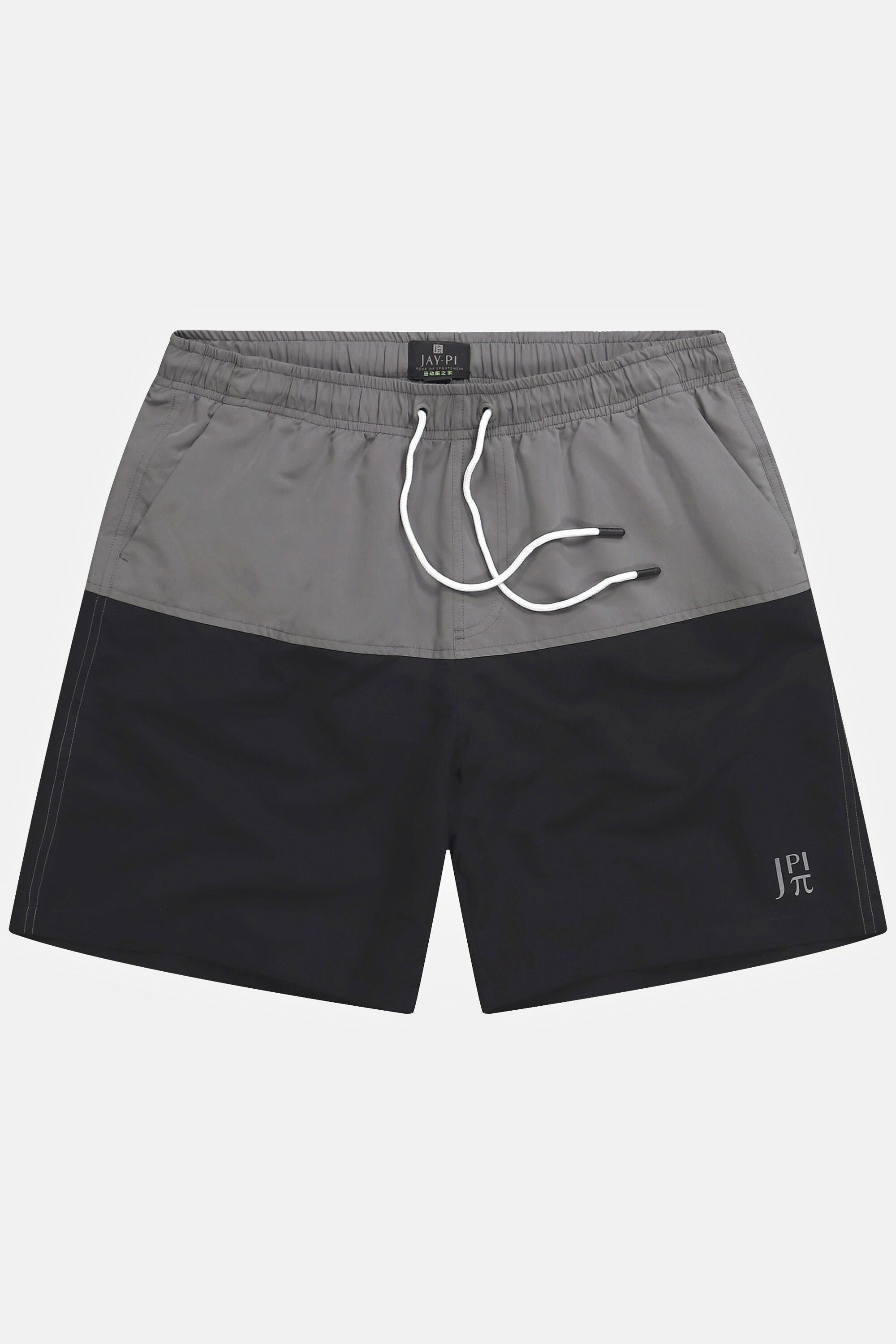 JP1880 Zweifarbige Badeshorts mit Elastikbund  