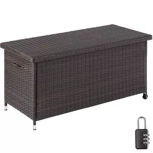 Coffre de jardin KIRUNA en rotin synthétique
