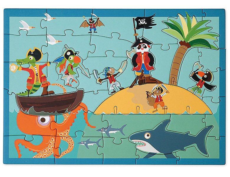 Scratch  Puzzle 2in1 Spielpuzzle 3D Piraten (36Teile) 