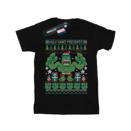 MARVEL  Hulk Want Presents TShirt 